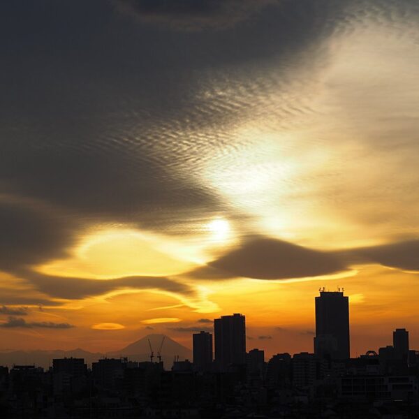 55tabata｜2021.02.10の夕陽